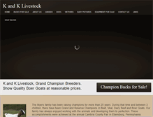 Tablet Screenshot of kandklivestock.com